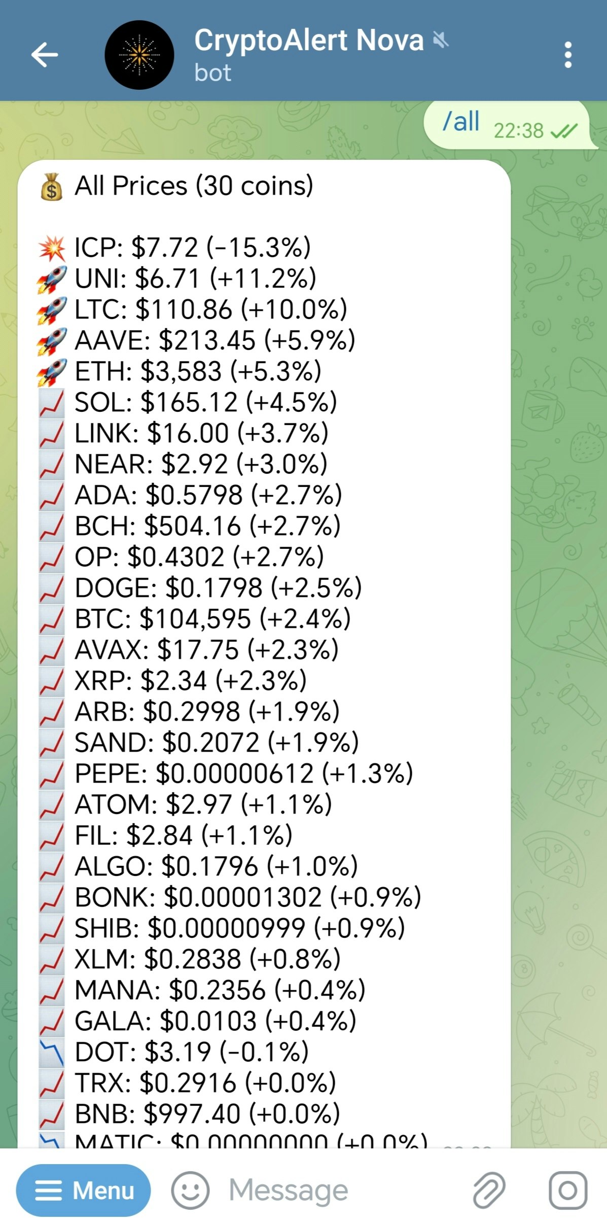 CryptoAlert Nova - Screenshot 3 preview