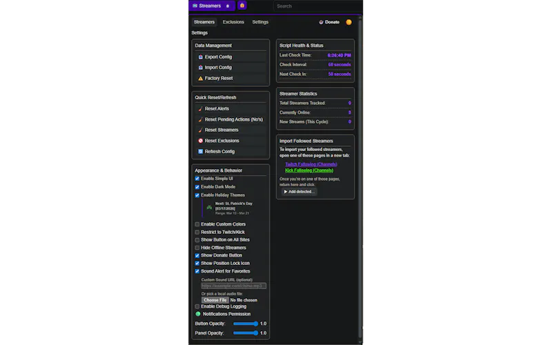 Aar318's Stream Notifier screenshot 3