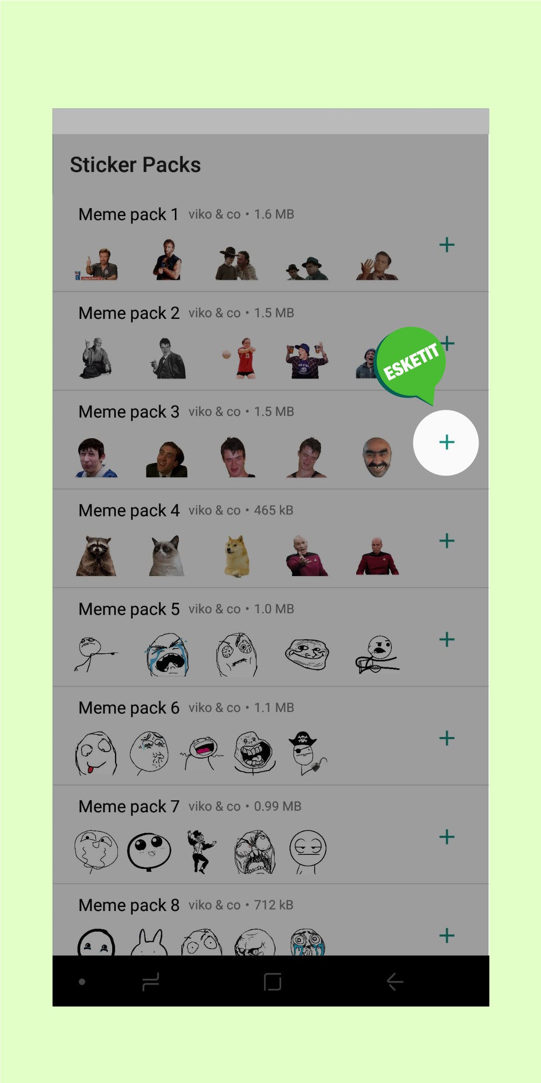 Meme sticker pack for WhatsApp media 3