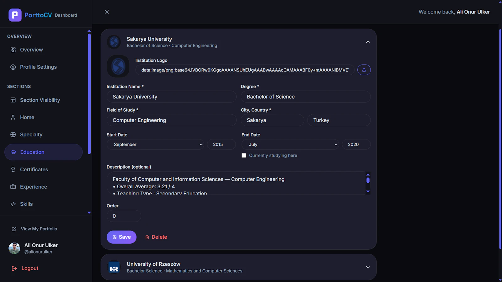 PorttoCV screenshot 10