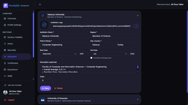 PorttoCV screenshot 10