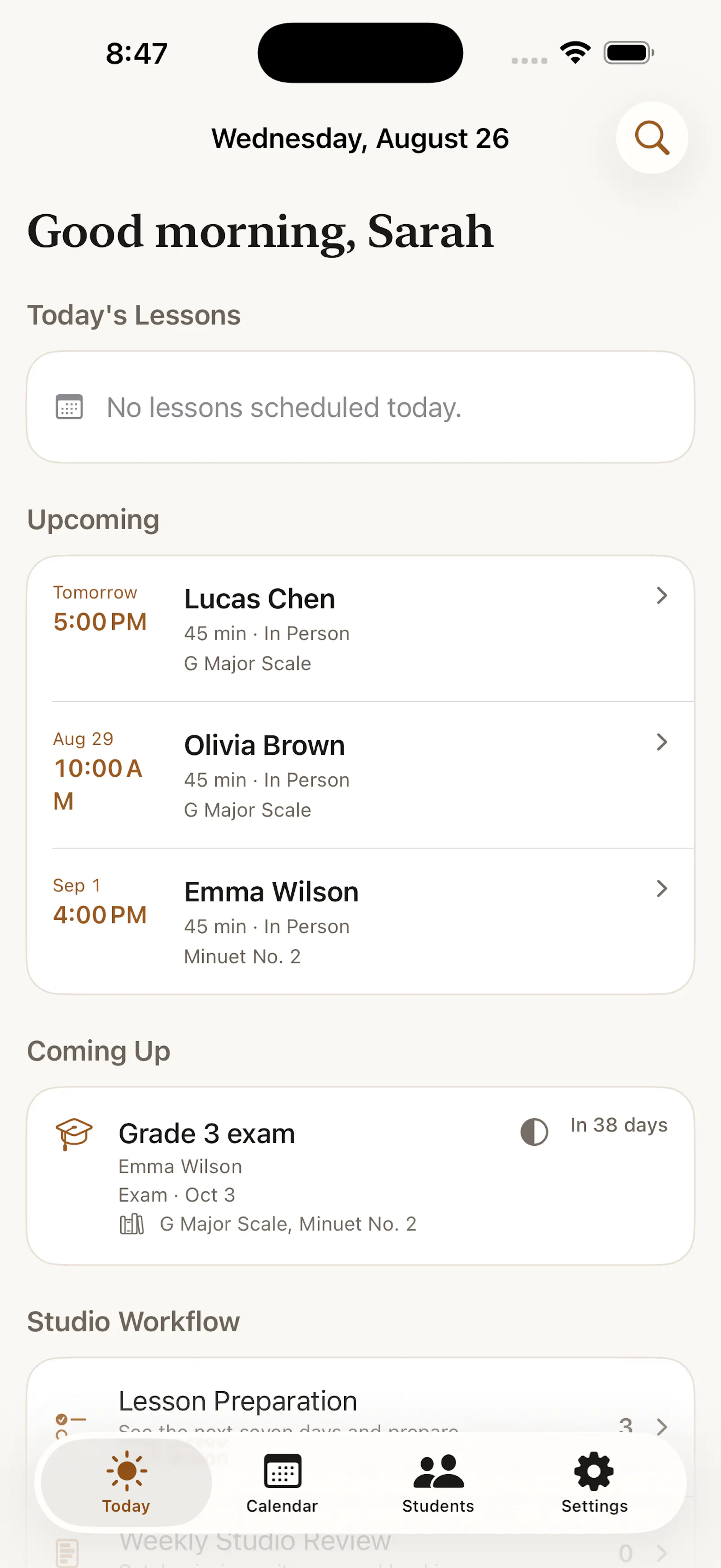 Stavebook screenshot 1