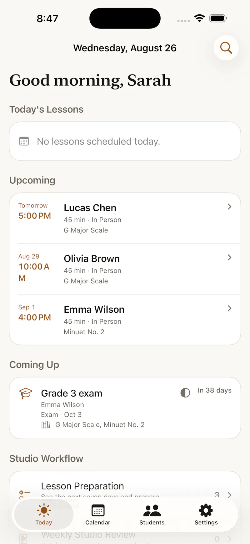 Stavebook screenshot 1