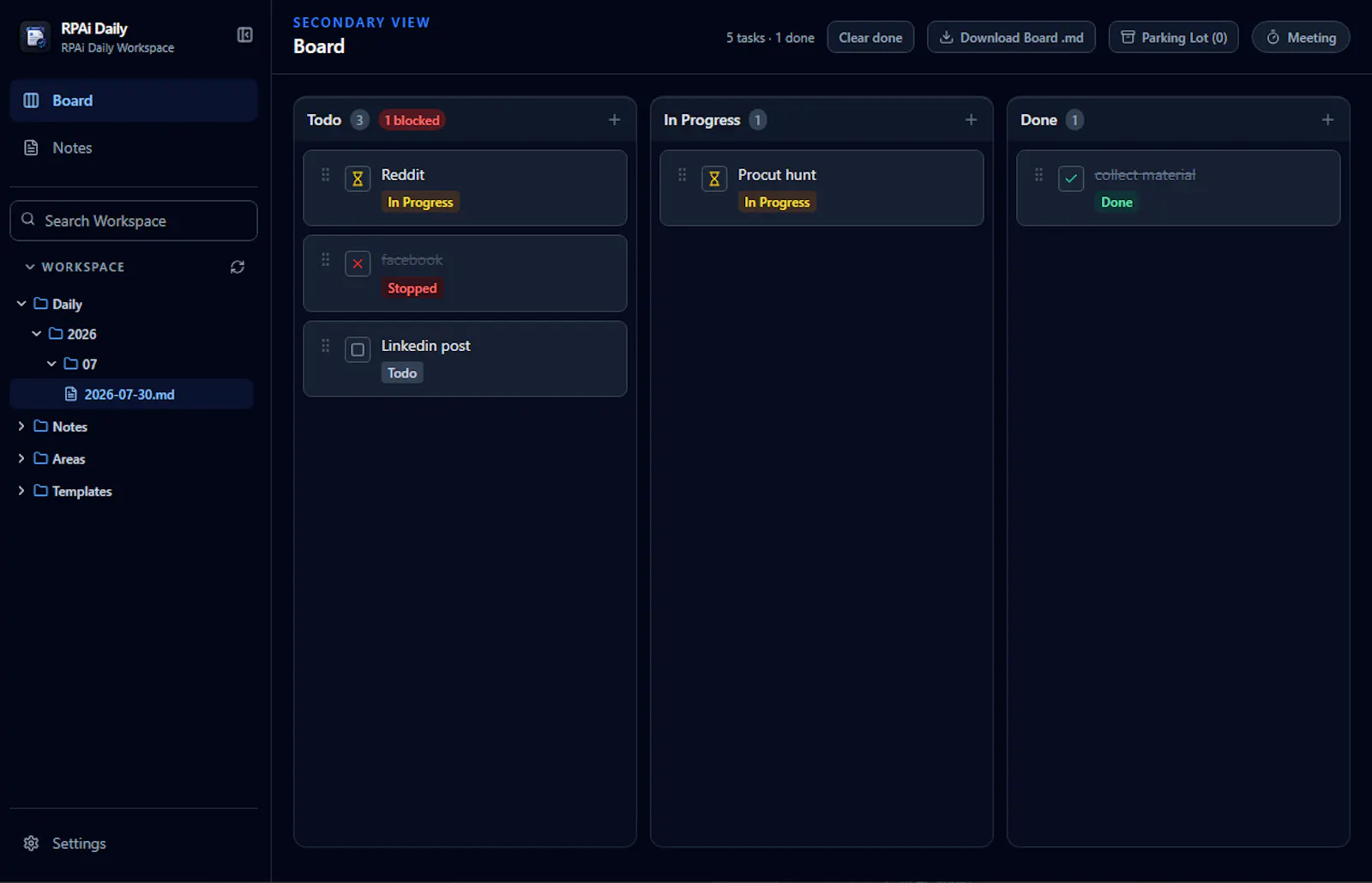 RPAi Daily screenshot 2
