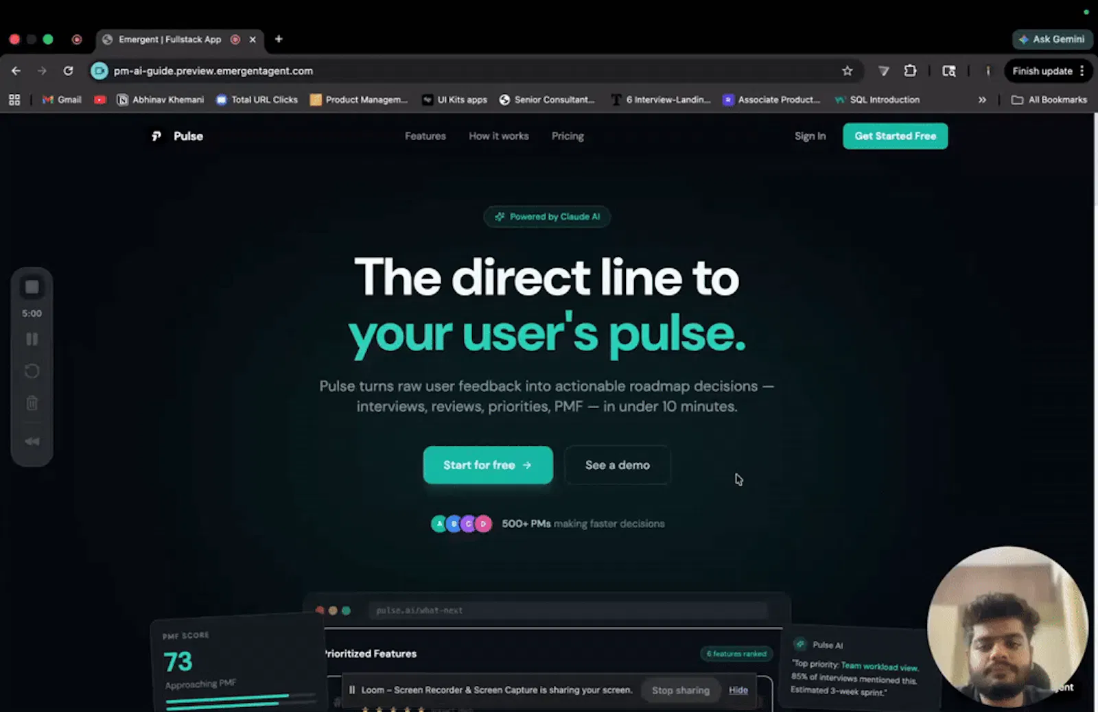 Pulse screenshot 1 (video preview)
