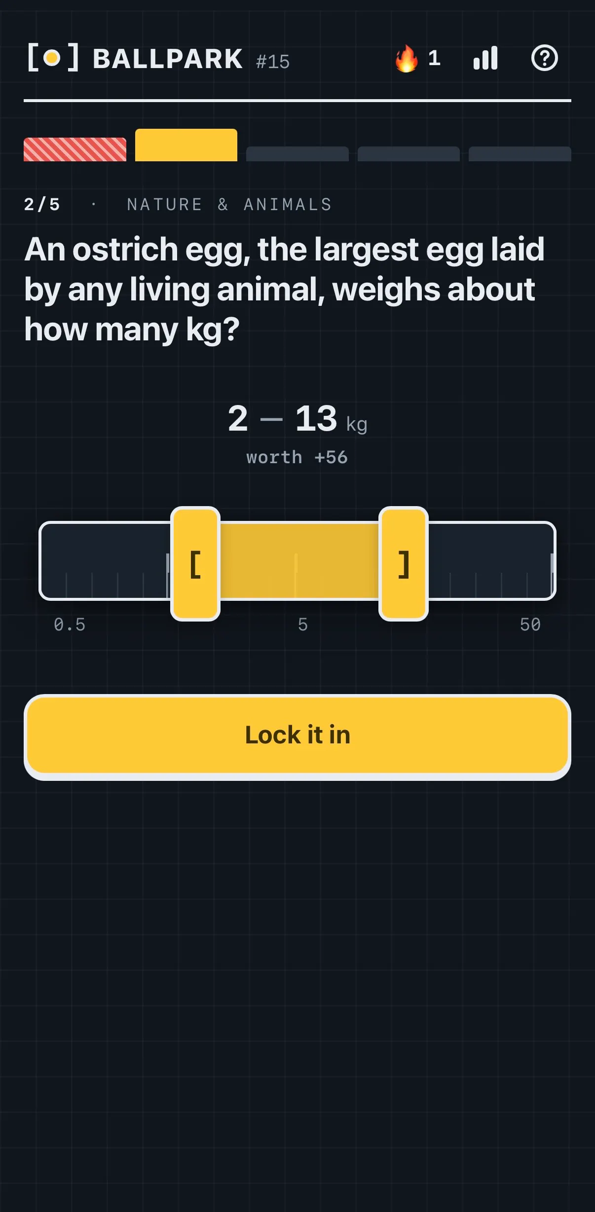 Ballpark — the daily estimation game gallery image