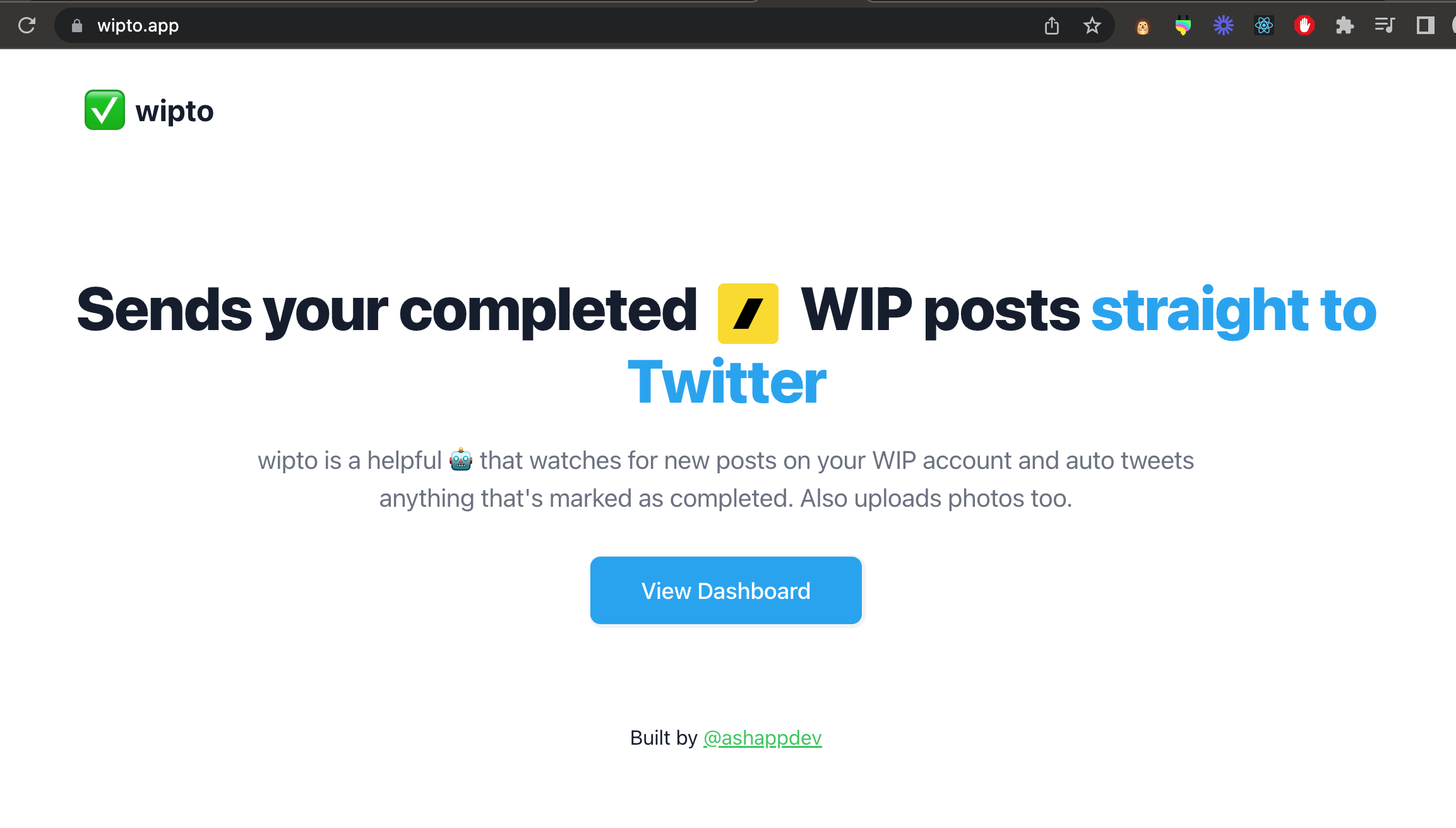 Wipro - Invia i post WIP completati direttamente su Twitter media 1