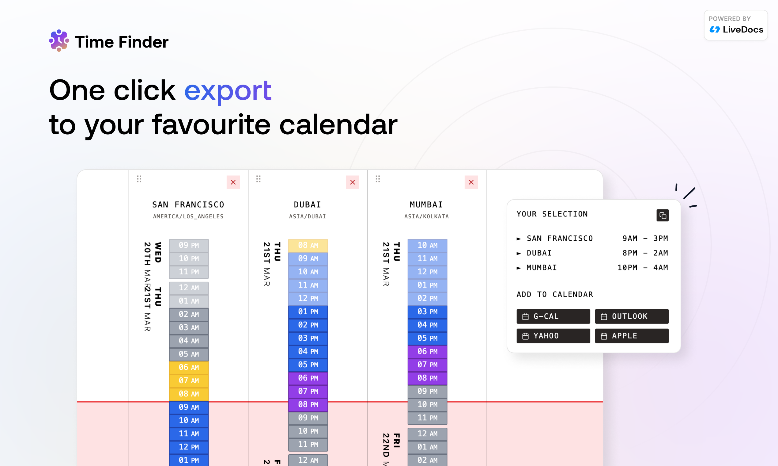 Time Finder by Livedocs media 4
