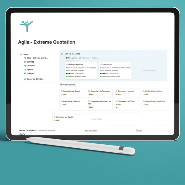 Notion Agile Template&Extreme Quotation