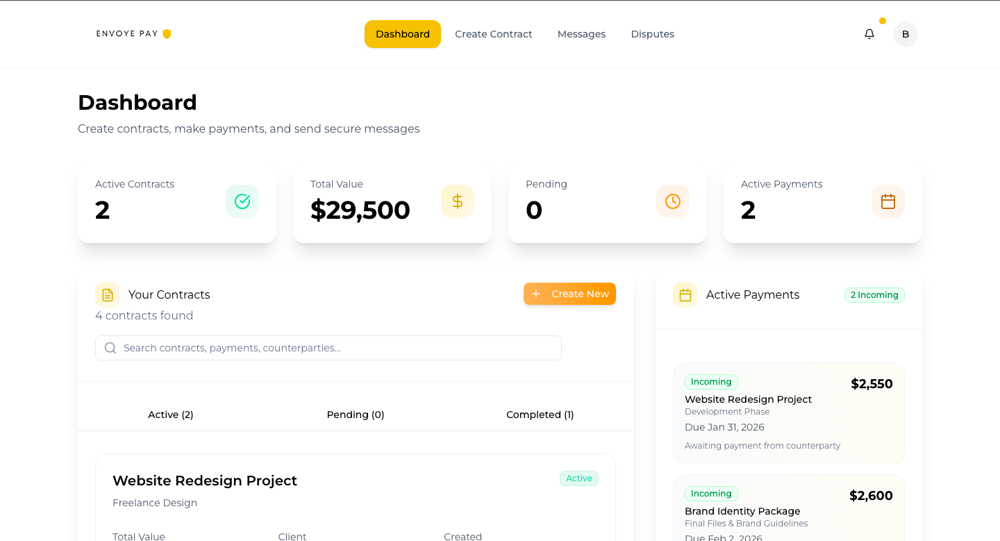Envoye Pay - Screenshot 3 showing product features and functionality