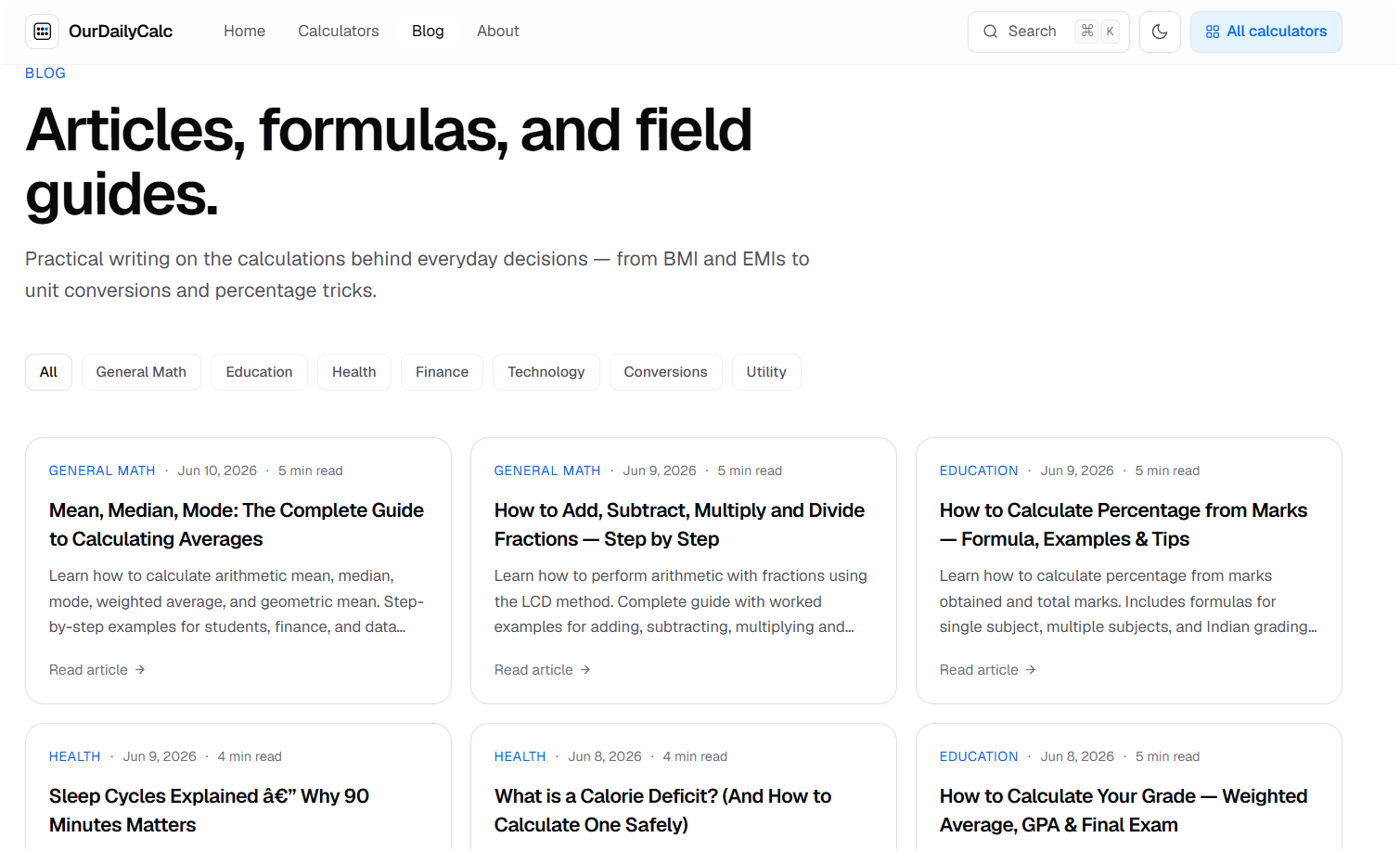 OurDailyCalc gallery image