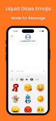 Liquid Glass Emojis – iMessage Pack
