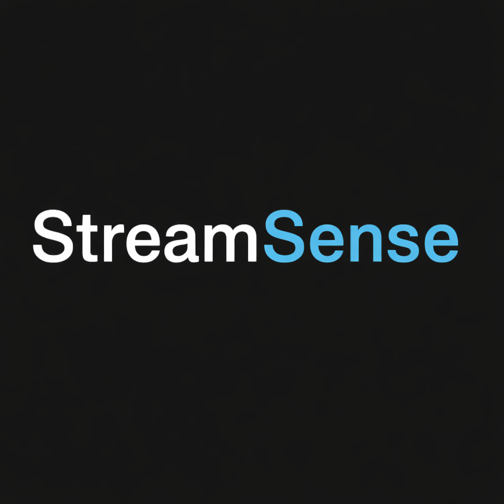 StreamSense - Product Hunt launch logo and brand identity