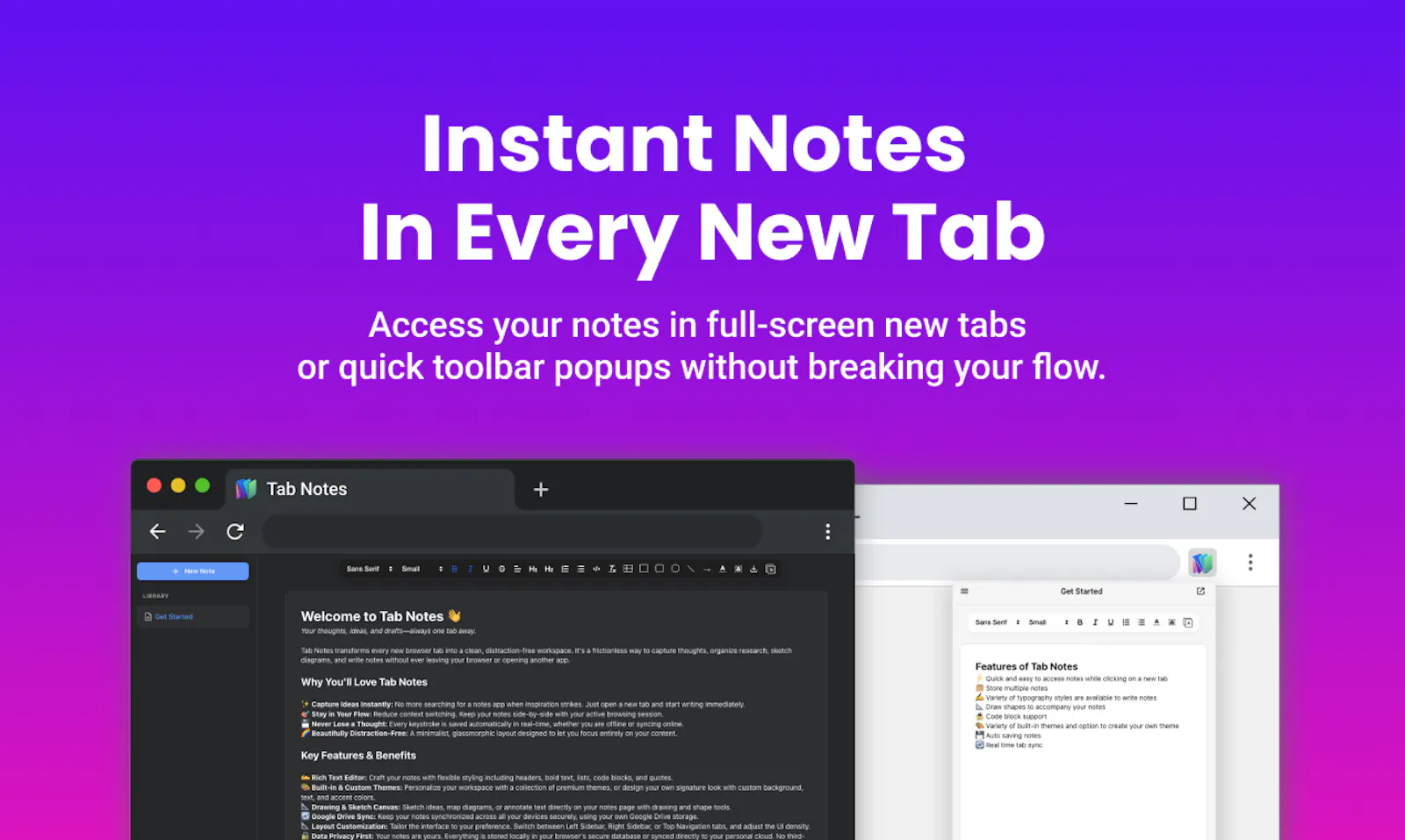 Tab Notes screenshot 2