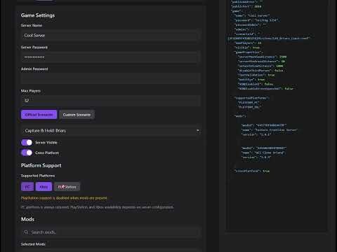 Arma reforger server config tool gallery image