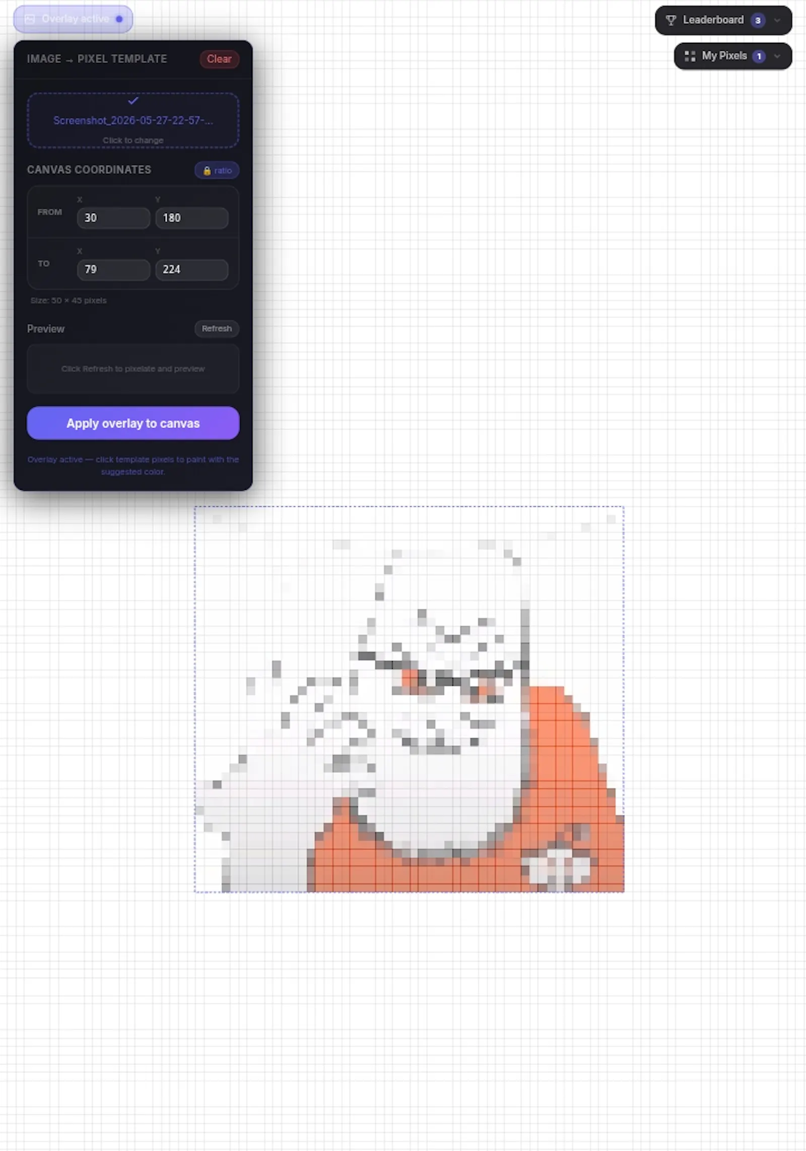 1Mpixelwall screenshot 3