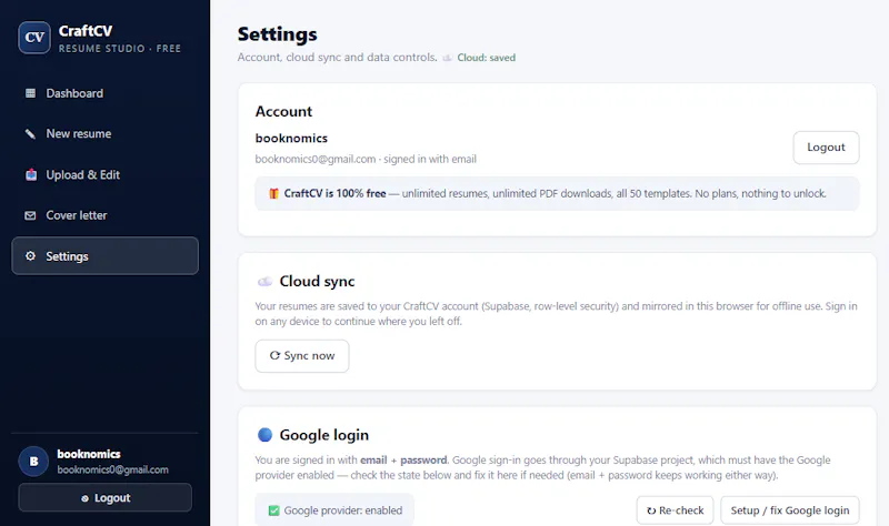 CraftCV screenshot 3