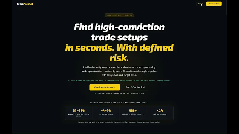 IntelPredict screenshot 1 (video preview)