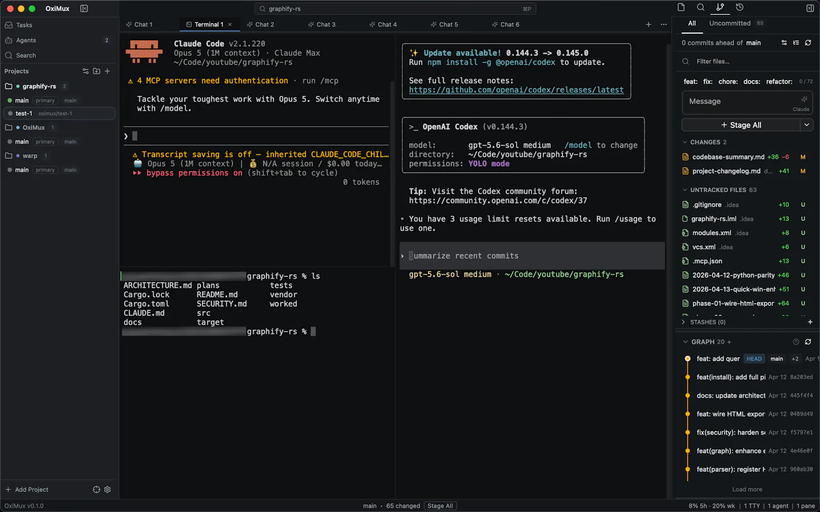 OxiMux screenshot 3