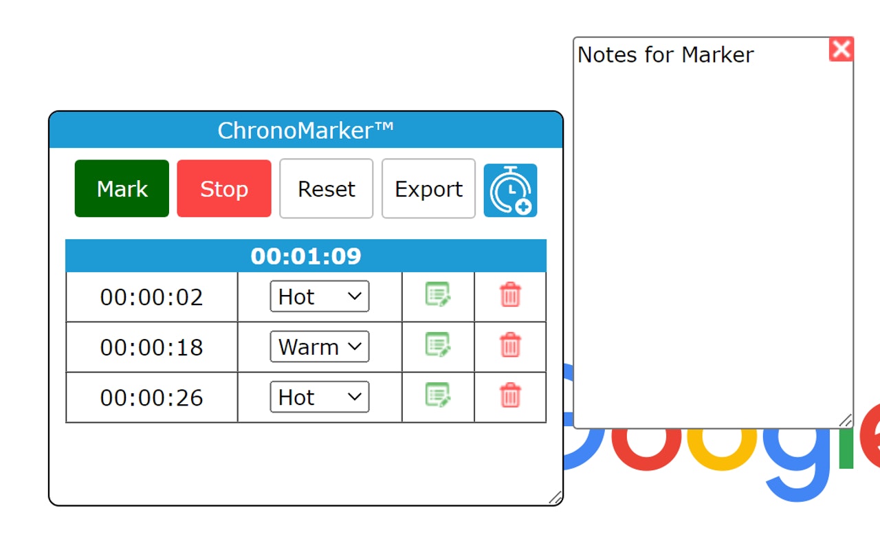 Chronomarker ™ media 7
