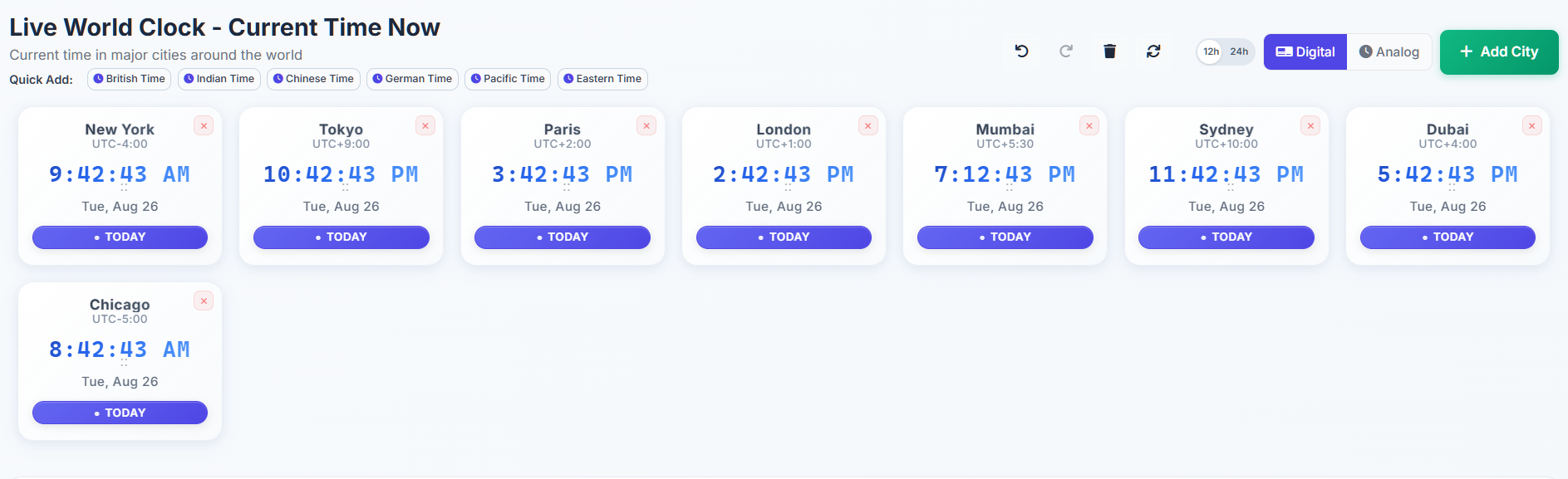 TimezoneConverter.co - Легко преобразовать часовые пояса по всему миру за один клик медиа 2