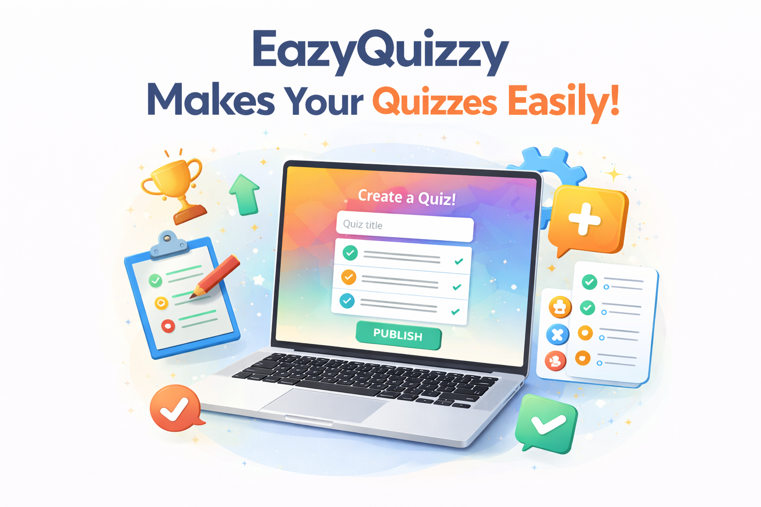 EazyQuizzy - Main product screenshot demonstrating key features and user interface