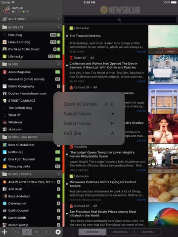 Newsblur 6.0 gallery image