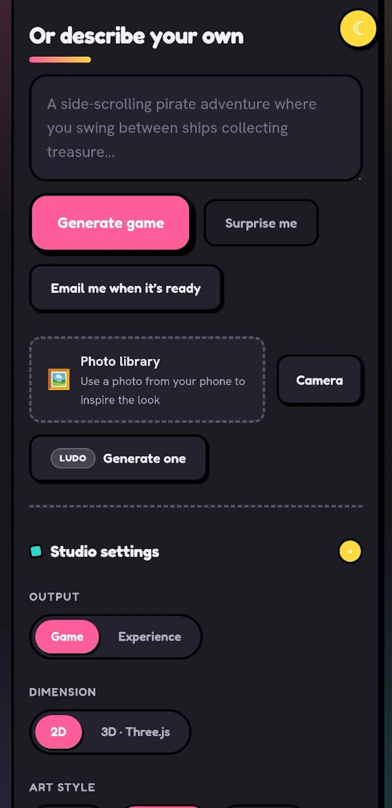 Launch screenshot 1