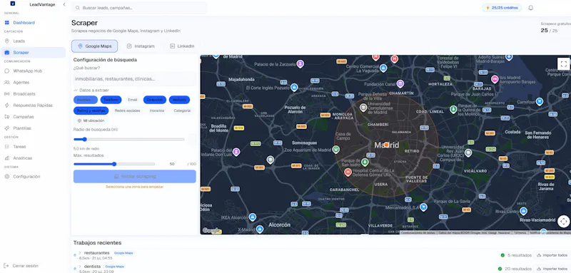 LeadVantage screenshot 2