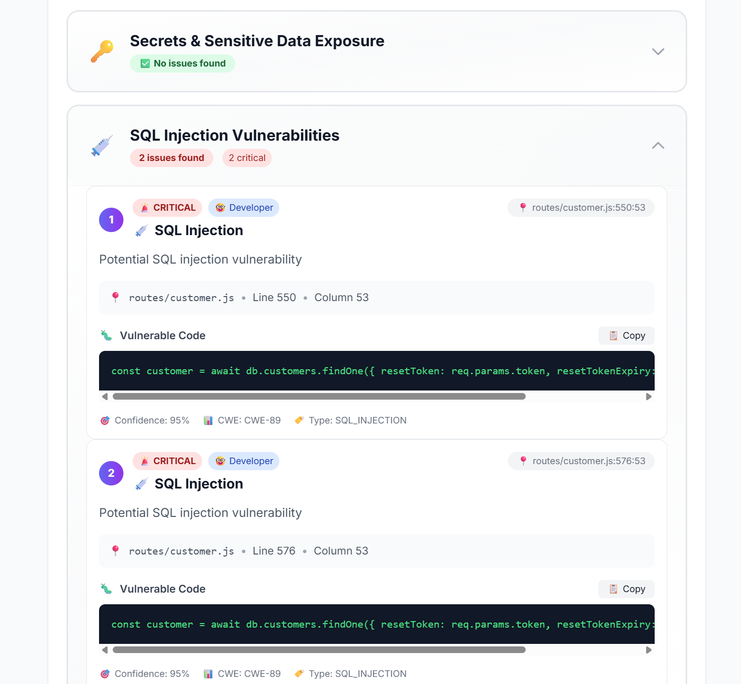 코드 경찰 - GitHub Repo의 간단한 취약성 검출기 미디어 7