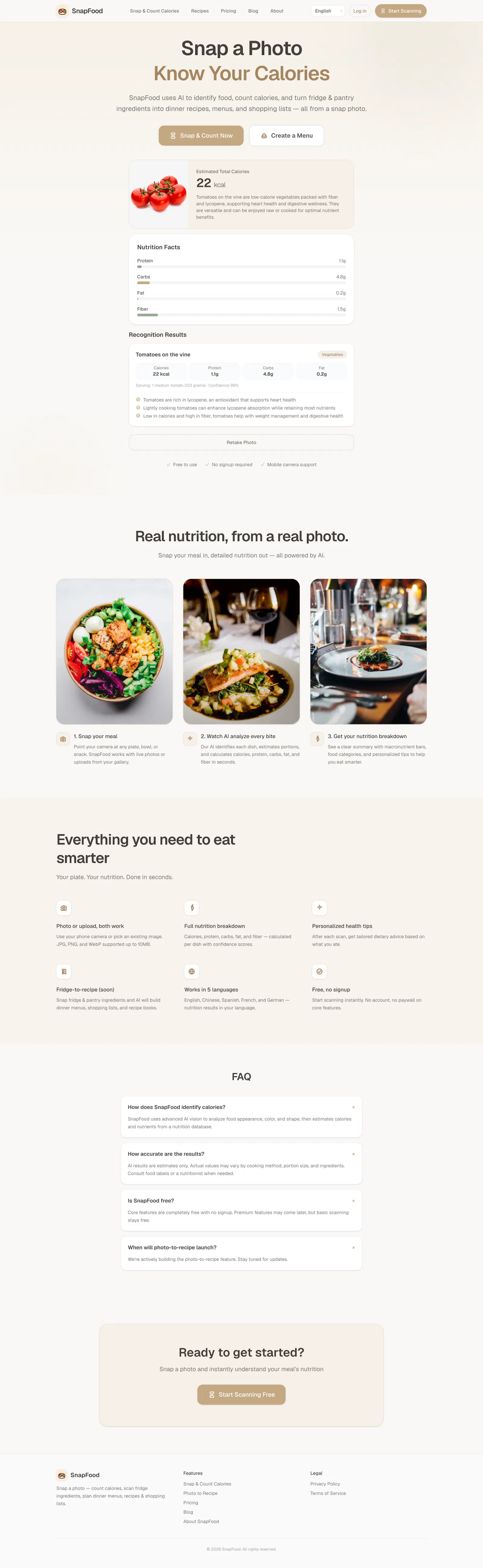 SnapFood screenshot 2