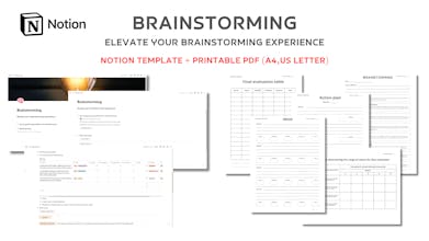 Brainstorming Notion template gallery image