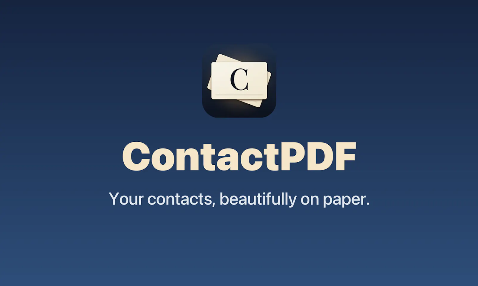 ContactPDF screenshot 2