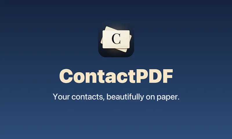 ContactPDF screenshot 2