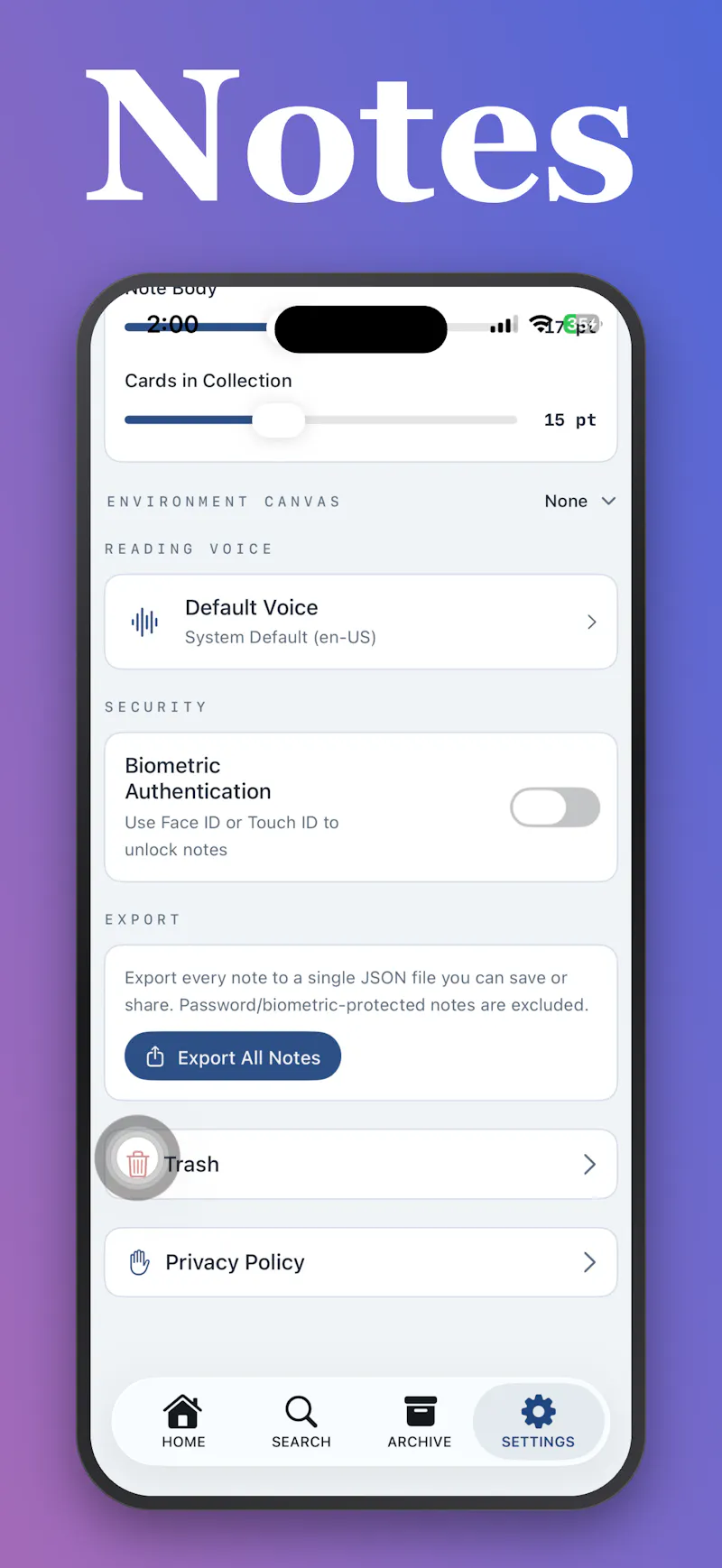 Notes - Archive & Reflect screenshot 2