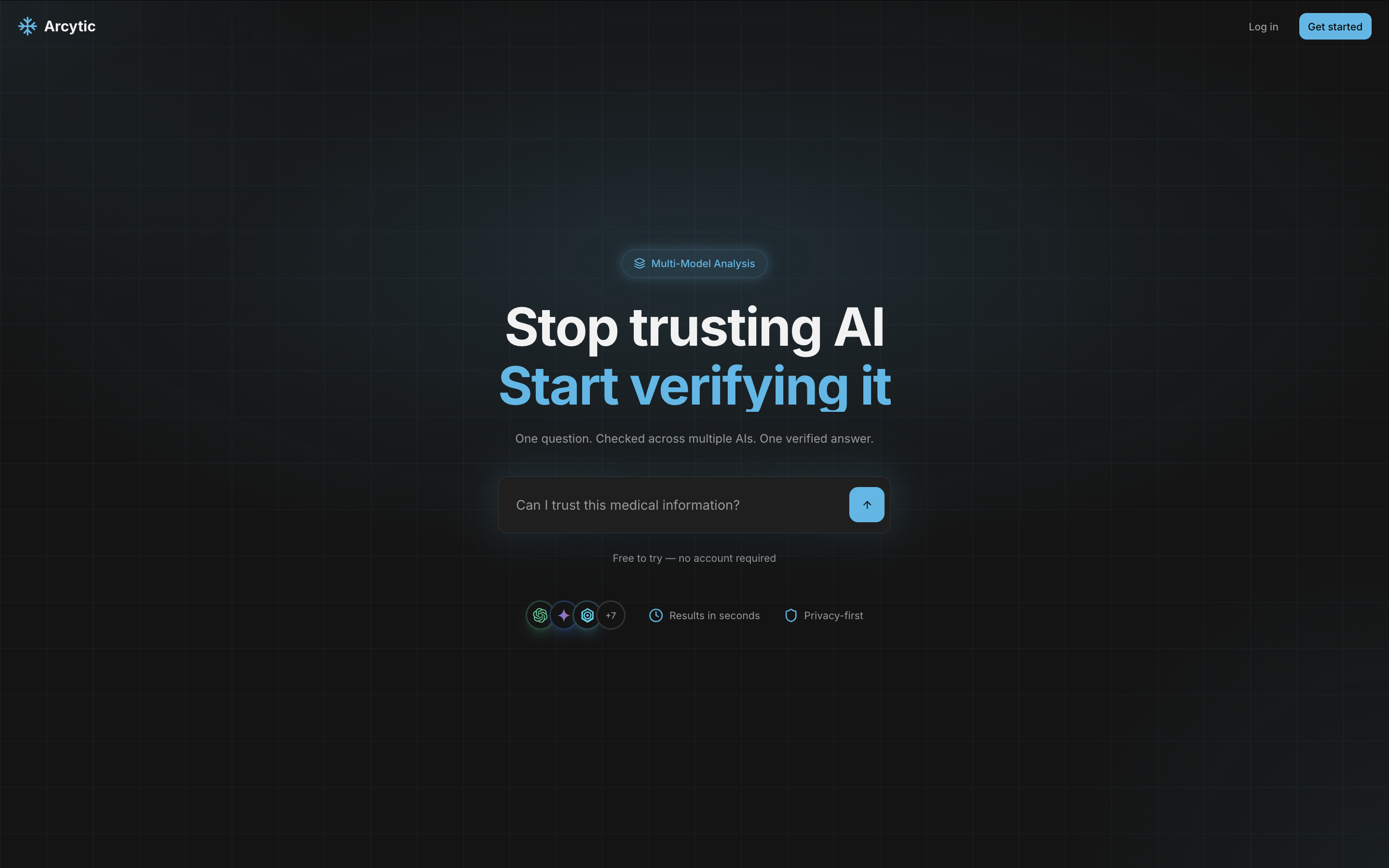 Arcytic - Main product screenshot demonstrating key features and user interface
