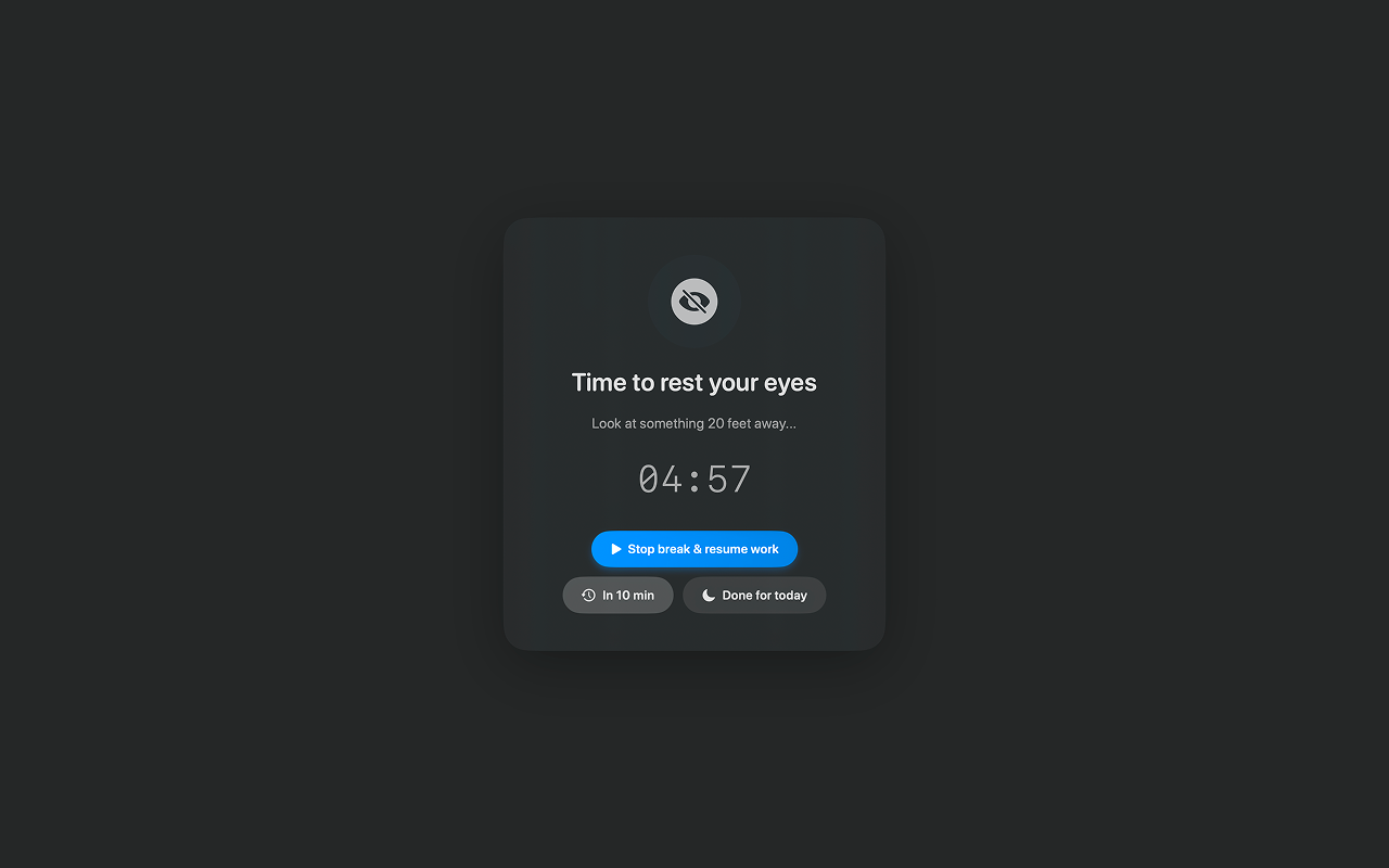 BreakOverlay - Eye Break Timer gallery image