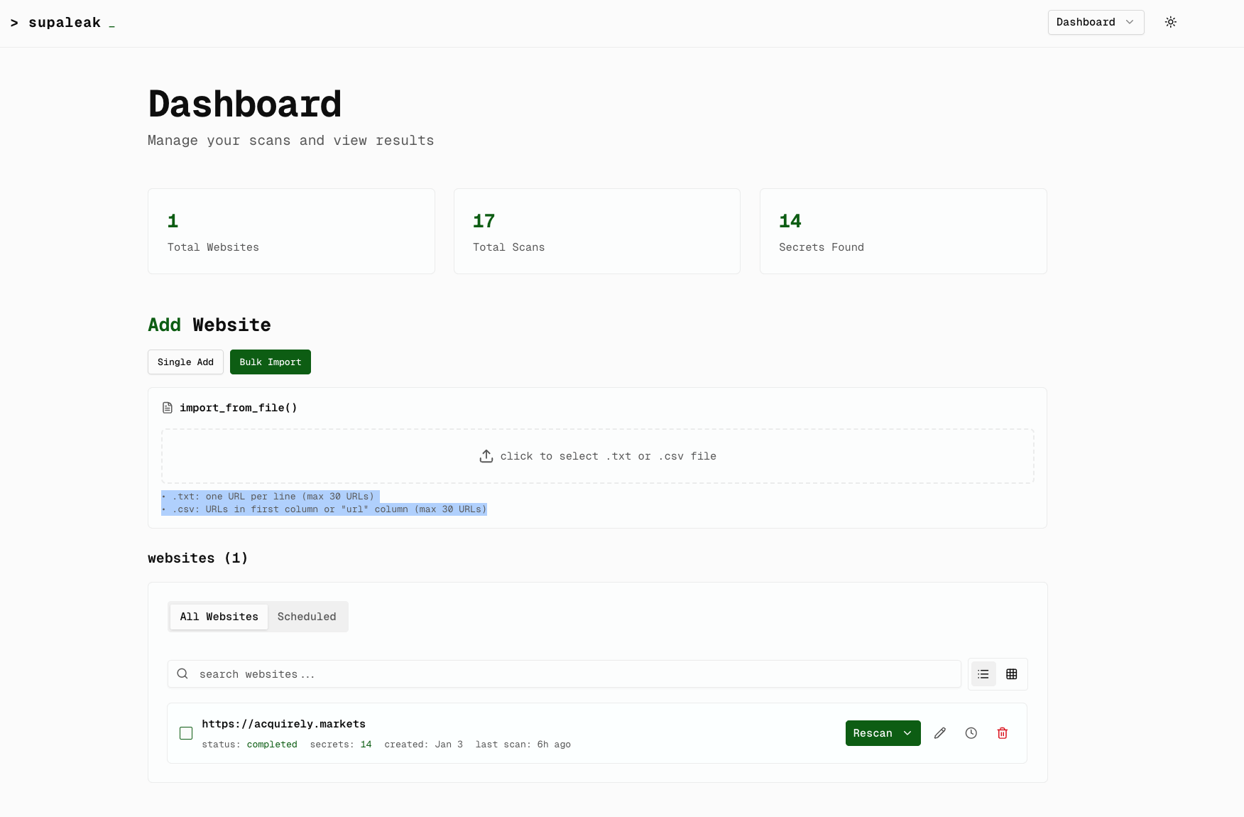 Supaleak - Screenshot 4 showing product features and functionality