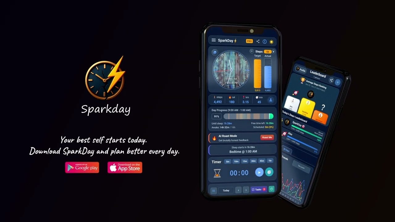 SparkDay - Daily Planner & Step Tracker gallery image