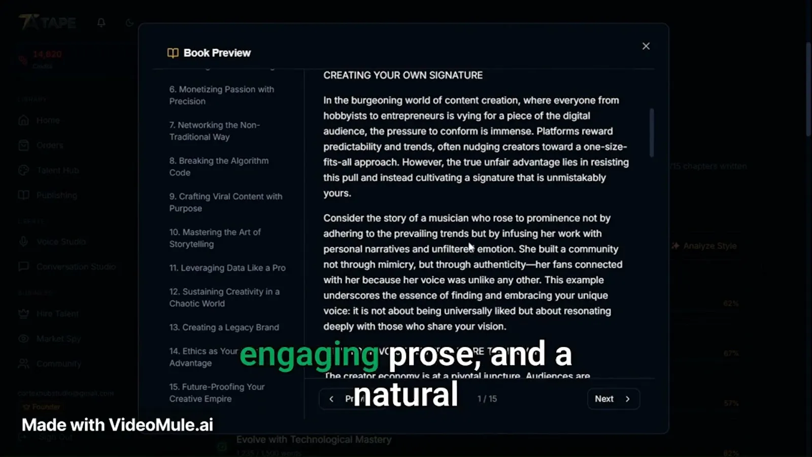 TAPE Engine screenshot 1 (video preview)