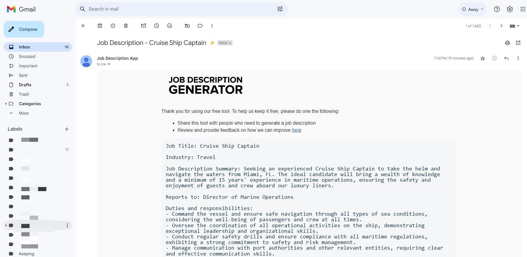 Job Description Generator gallery image