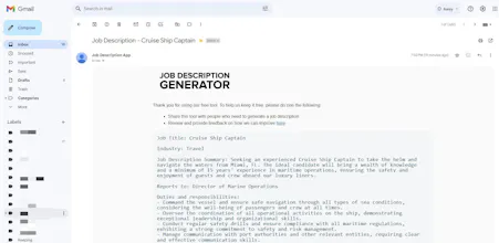 Job Description Generator gallery image