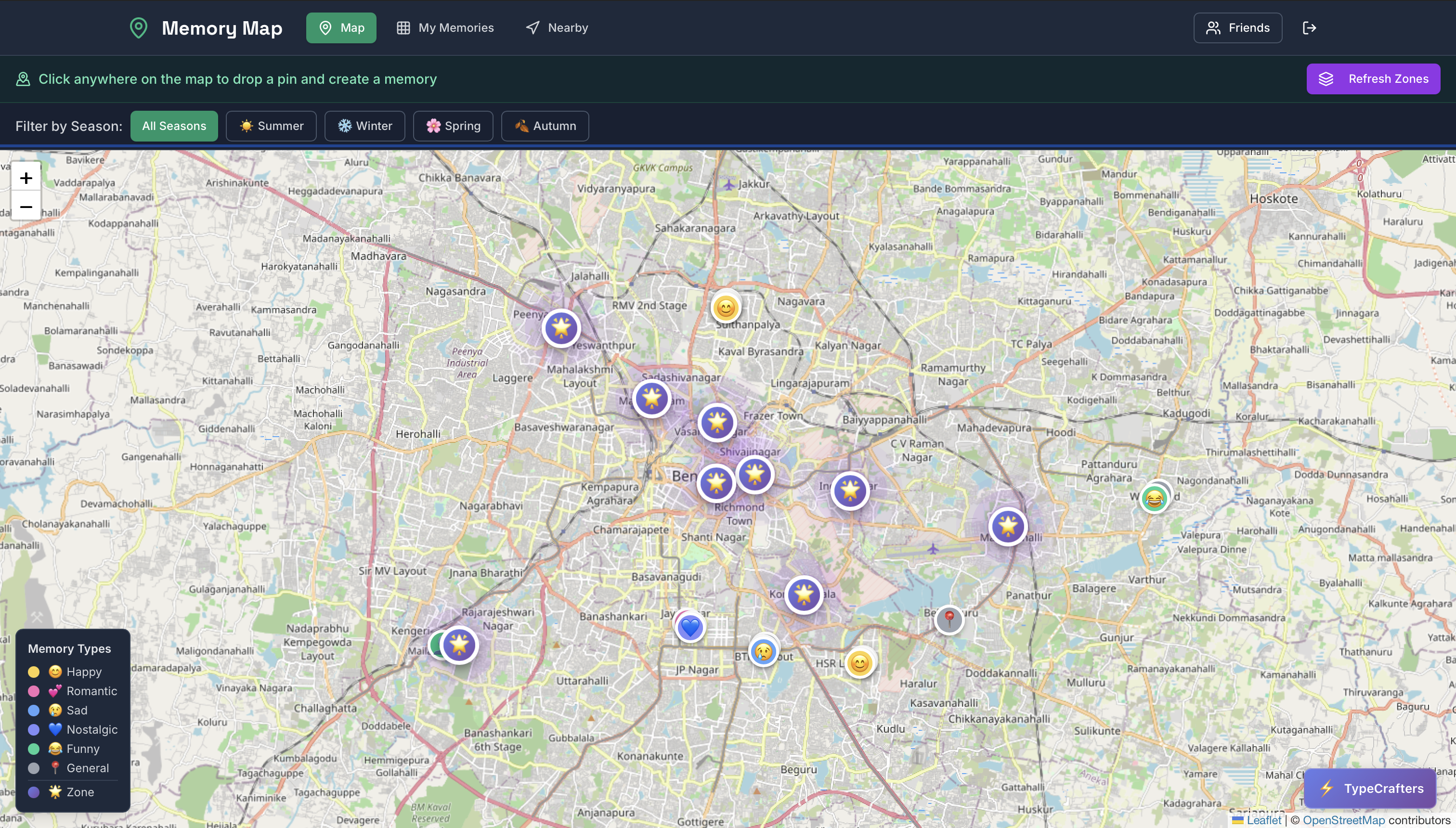 Memory Map - Main product screenshot demonstrating key features and user interface