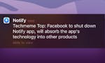 Notify by Facebook image