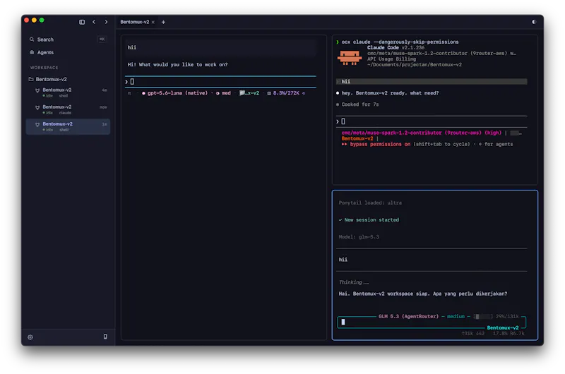 Bentomux screenshot 1