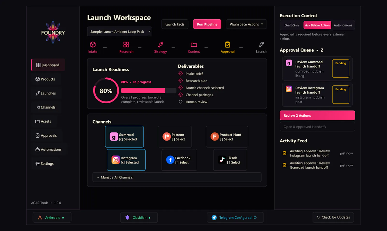 FOUNDRY screenshot 1