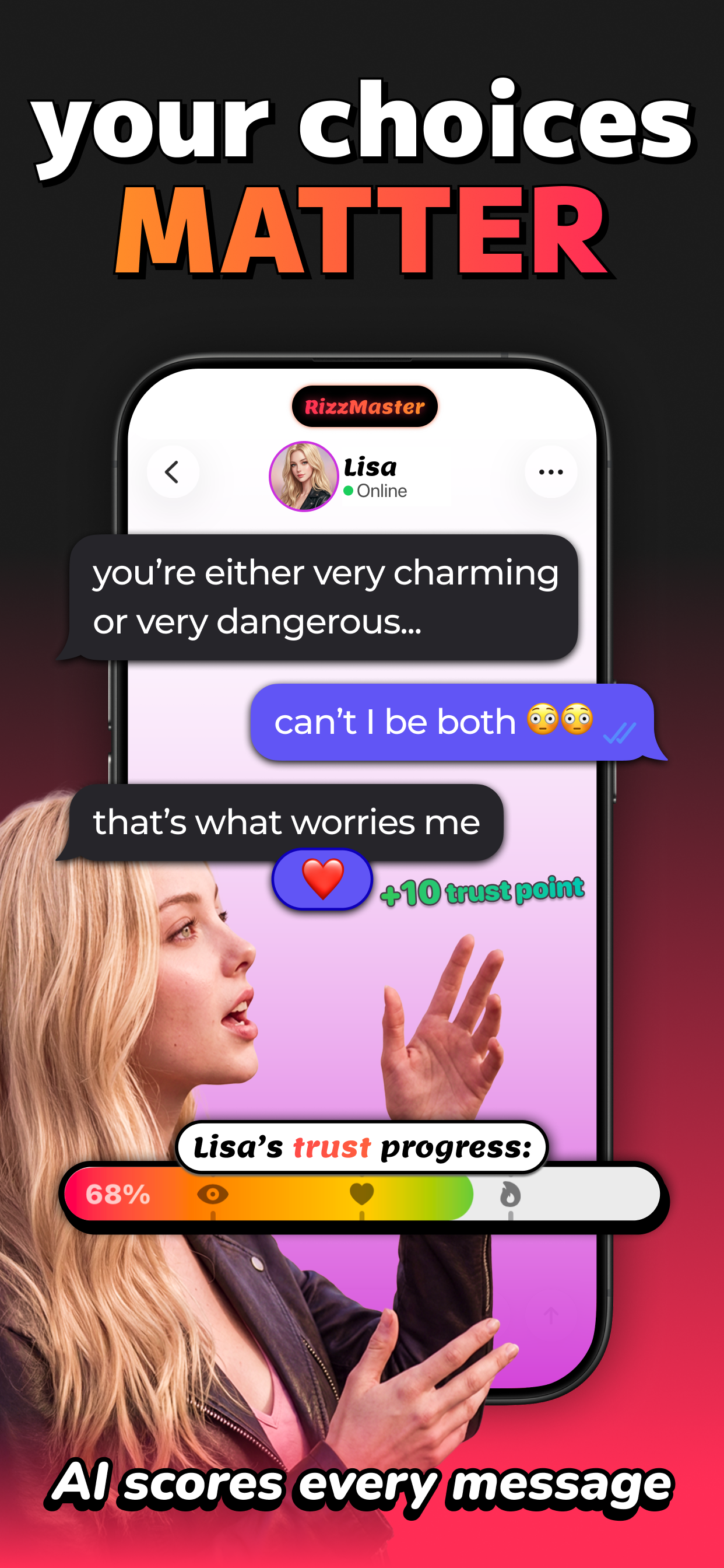 RizzMaster AI Dating Game gallery image