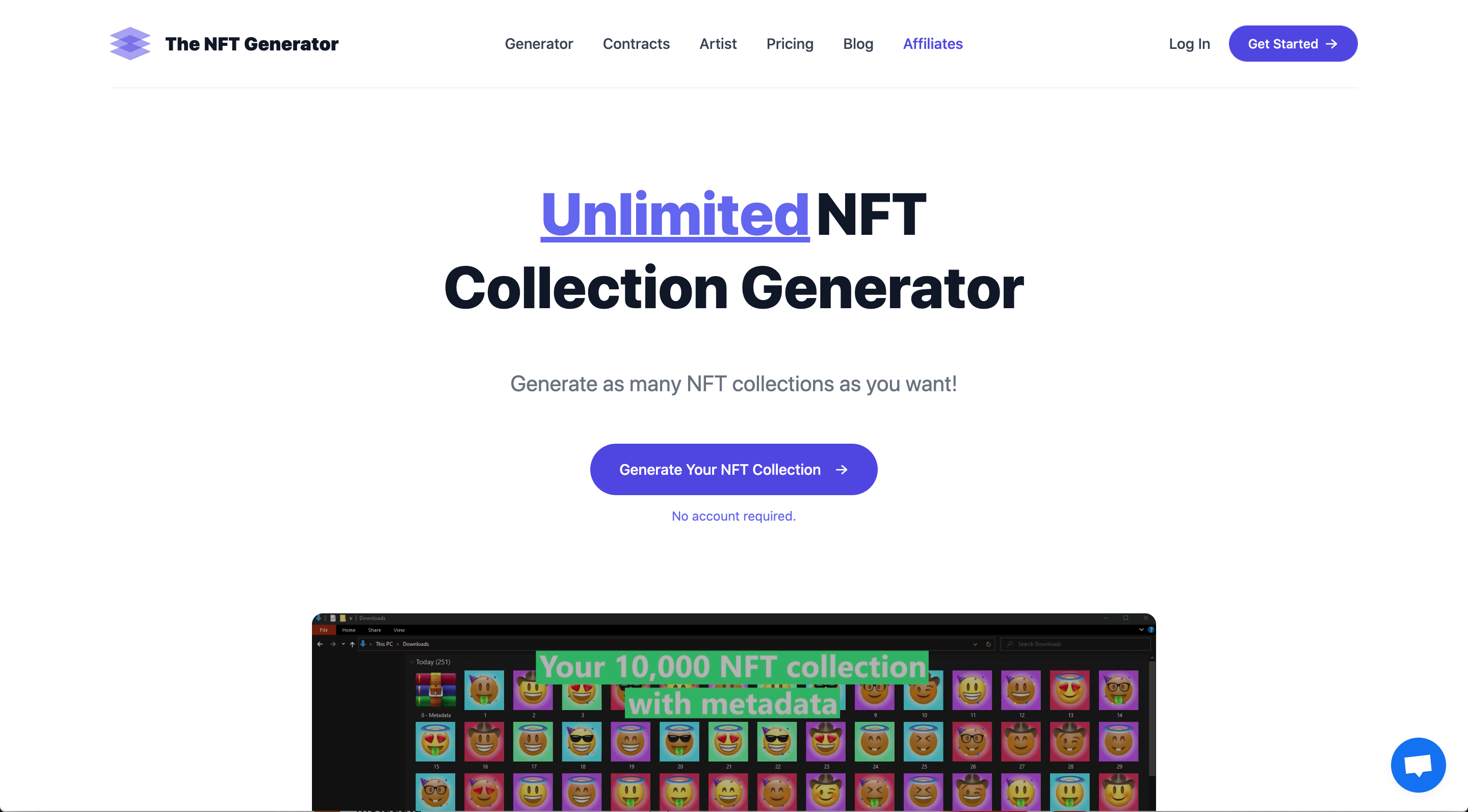 เครื่องกำเนิด NFT - เครื่องกำเนิดคอลเลกชัน NFT ไม่ จำกัด และไม่มีรหัส NFT minter media 1