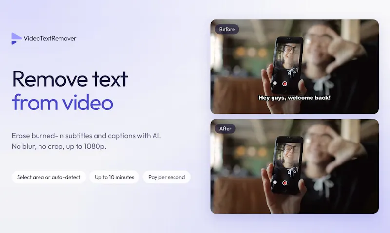 VideoTextRemover screenshot 1