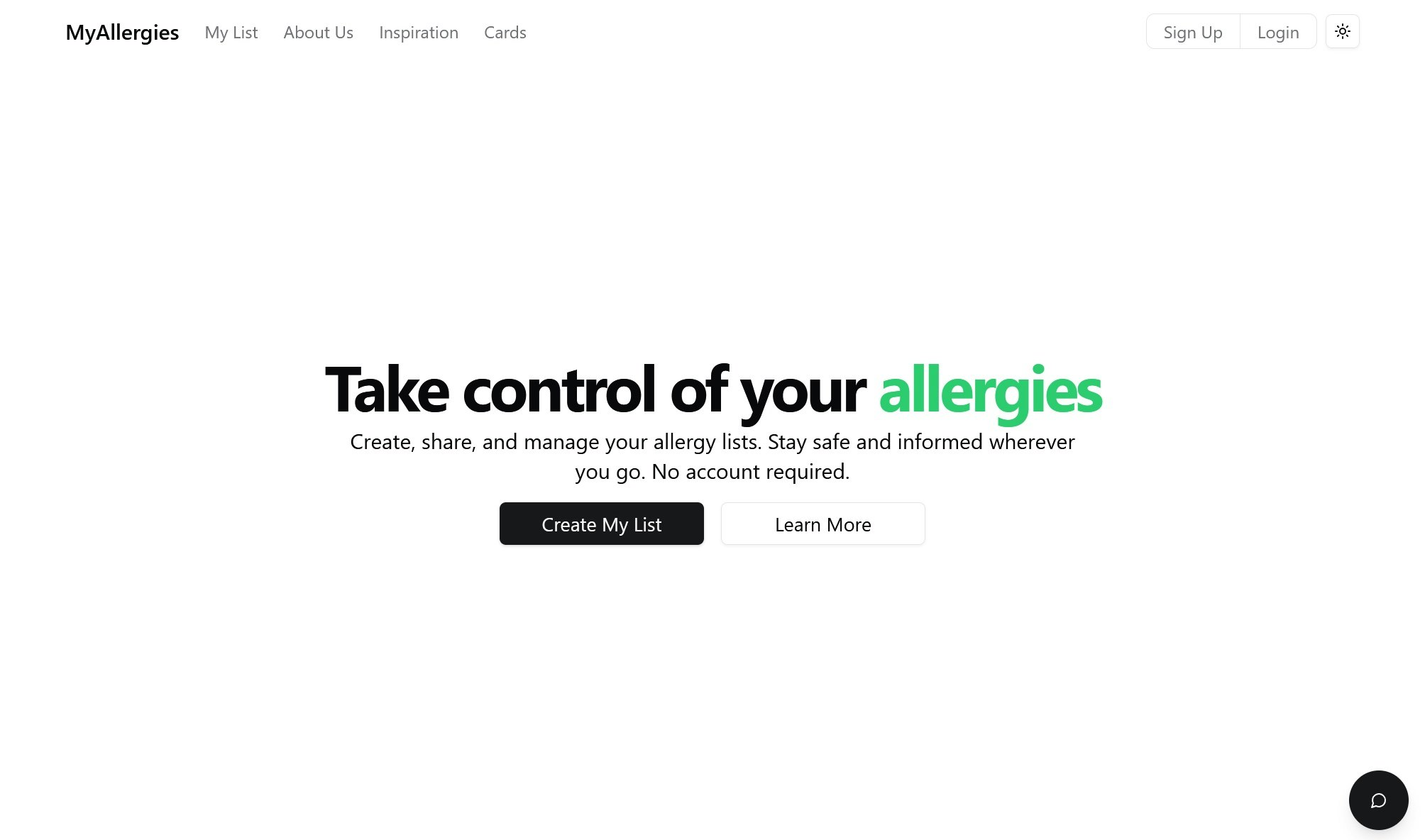 Media Myallergies - Chia sẻ danh sách dị ứng với các nhà hàng và bác sĩ miễn phí! 2